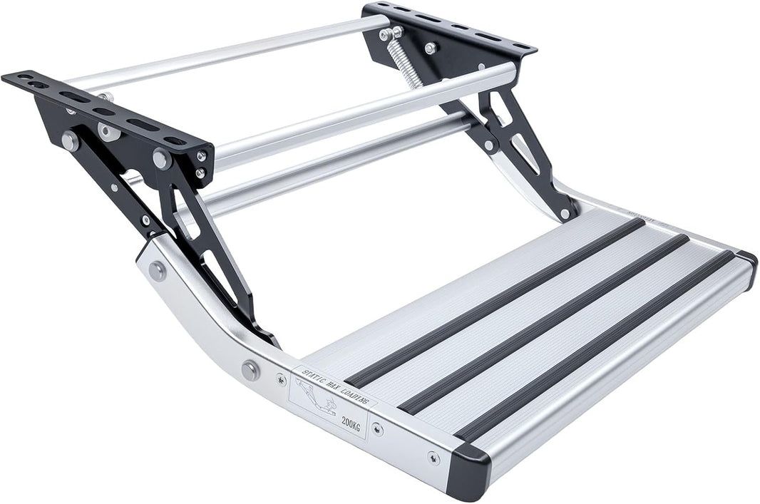1-step manual retractable RV stair folding aluminum