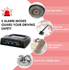 Solar RV tire pressure monitoring system TM2
