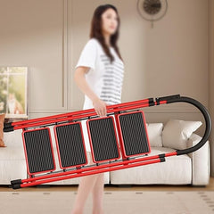 5-Step Collapsible Ladder with Platform & Handrail