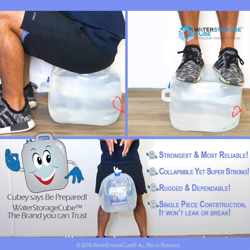 Collapsible water container 2-pack