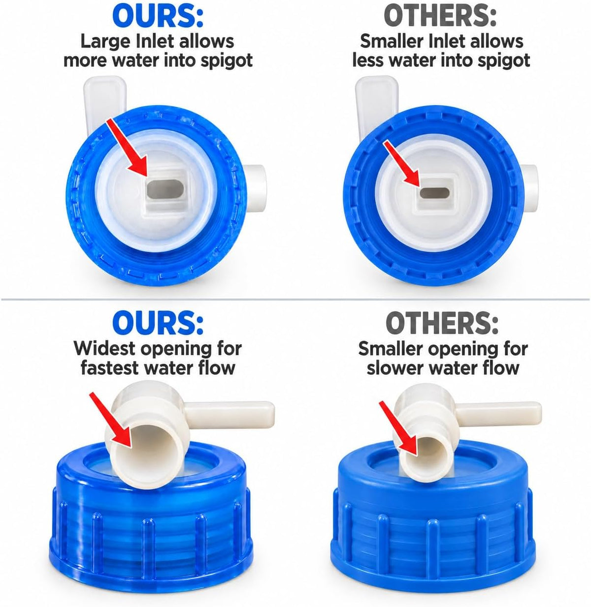Collapsible water container 2-pack