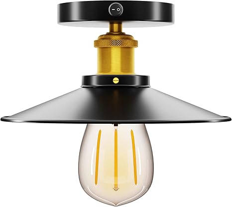 12V/110V RV Vintage Ceiling Light E26 Flush Mount – RV Parts Giant