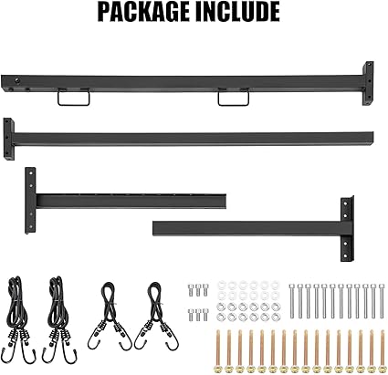 Adjustable Trailer Roof Ladder Racks 4-7ft 2-Pack