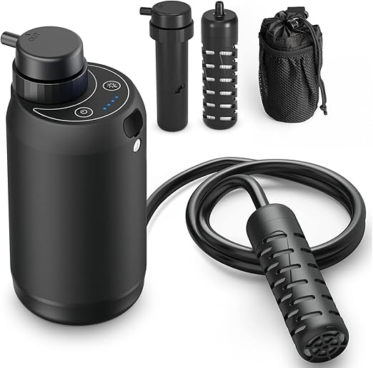Dual 0.01 Micron Portable Water Purifier Backpacking