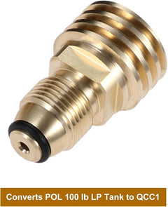 12ft Propane Extension Hose with Gauge POL to QCC1