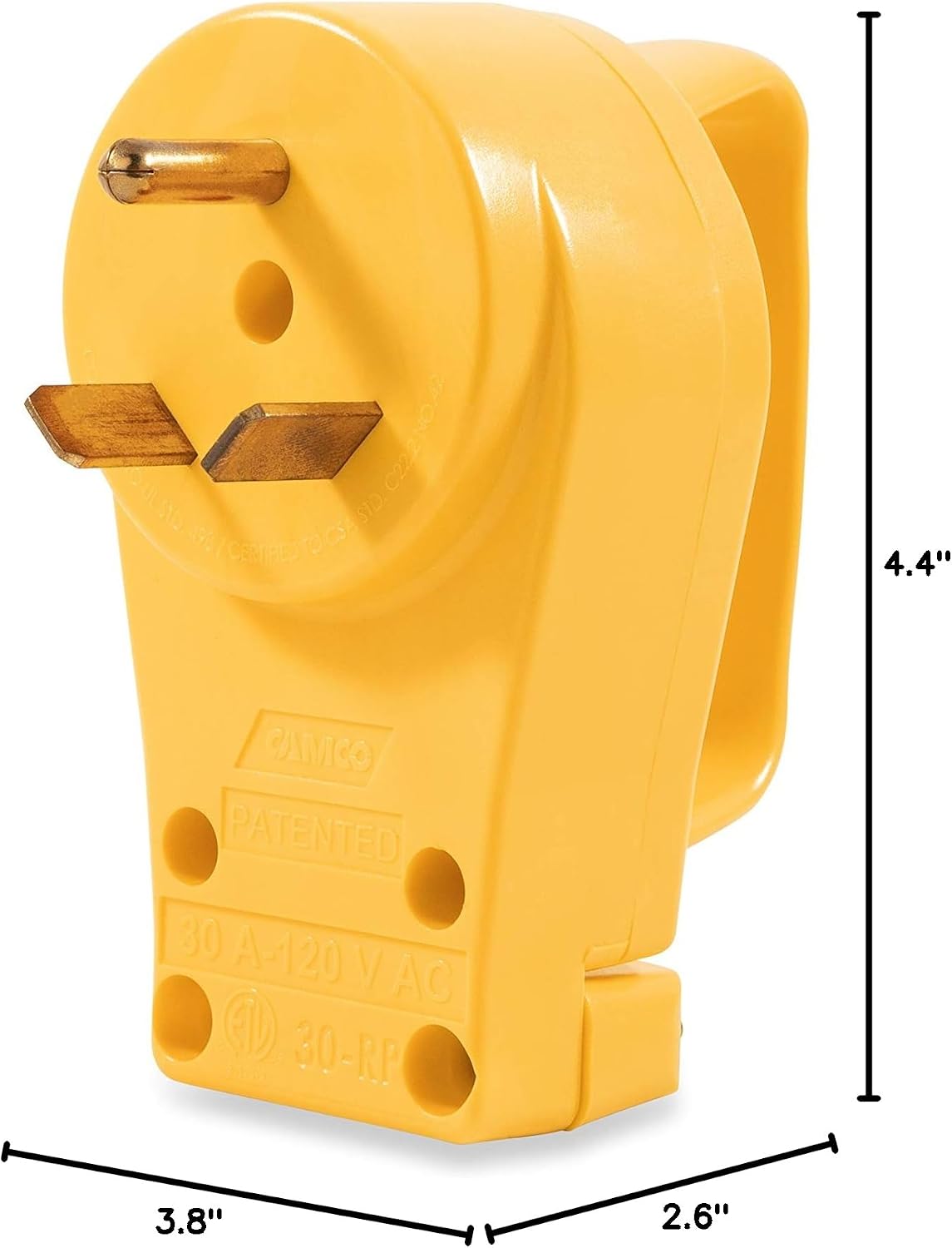 Camco Power Grip 30A Replacement Plug, TT-30P - view 8
