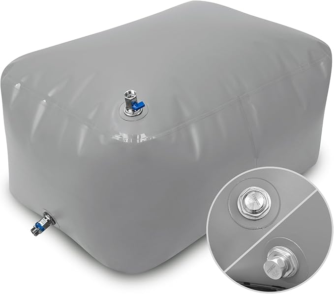 100 gallon TPU water storage bladder folded - view 2