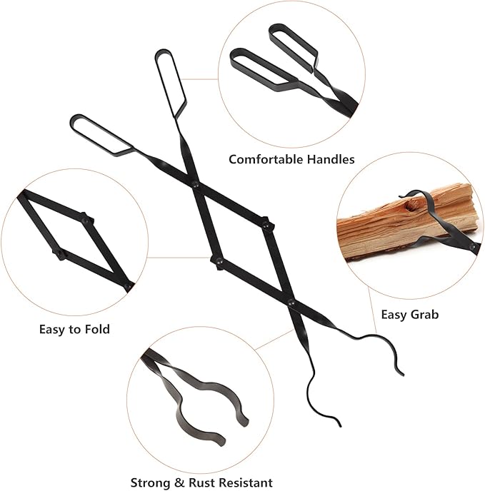 Campfire Poker & Tongs Tool Set 32"/26" – RV Parts Giant