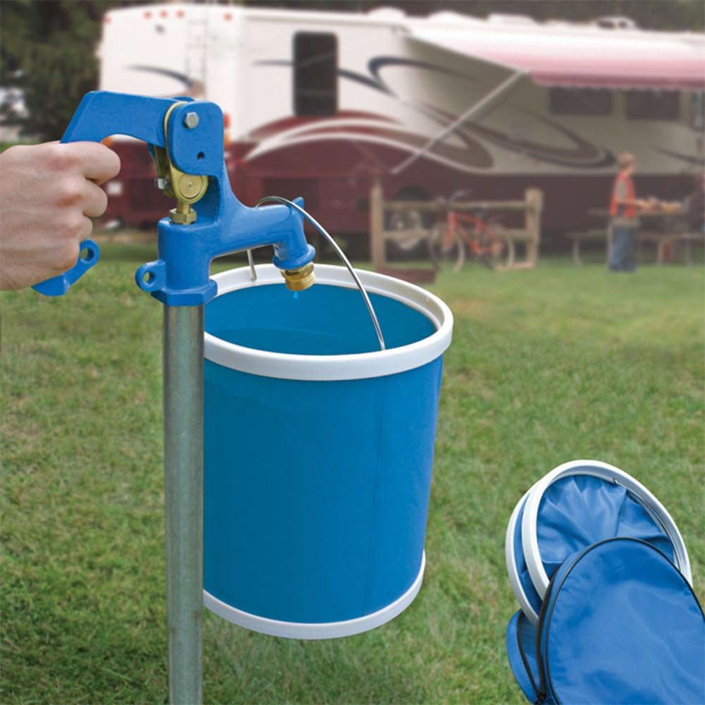 Camco RV Collapsible Bucket, Blue, 3 Gallon - view 2