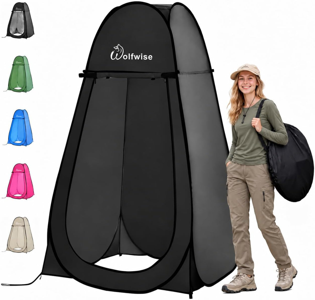 Pop-up privacy shower tent