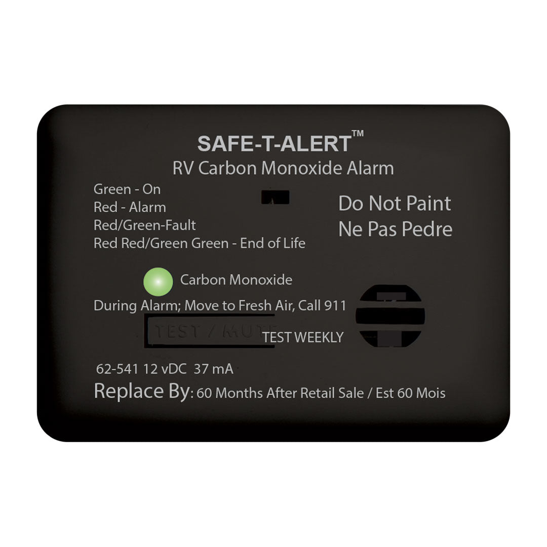Safe-T-Alert 62-541-BL carbon monoxide alarm, black