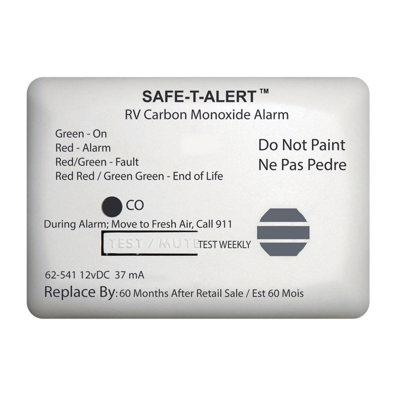 Safe-T-Alert 62-541-WT carbon monoxide alarm, white