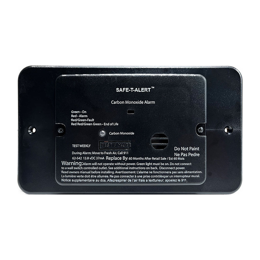 Safe-T-Alert 62-542-BL-TR carbon monoxide alarm, black