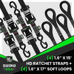 Rhino USA ratchet straps, view 4
