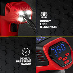 Cordless tire inflator