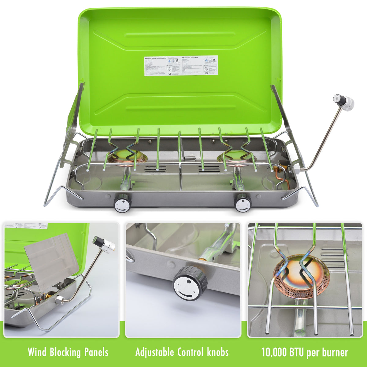 2-burner camp stove