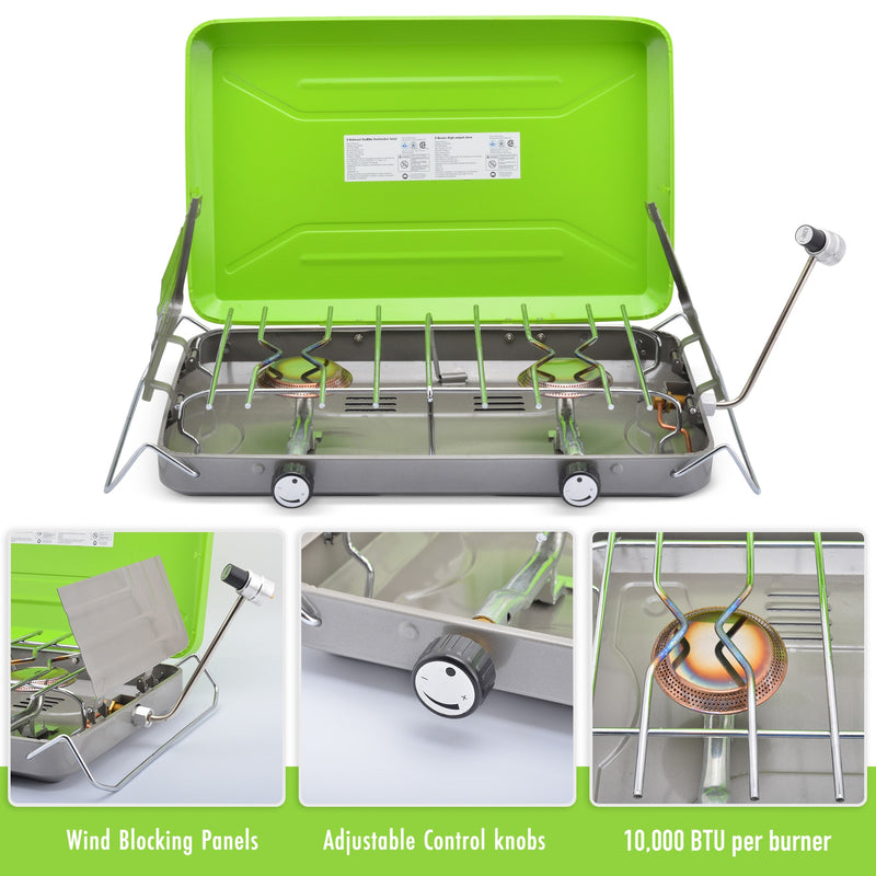 2-burner camp stove