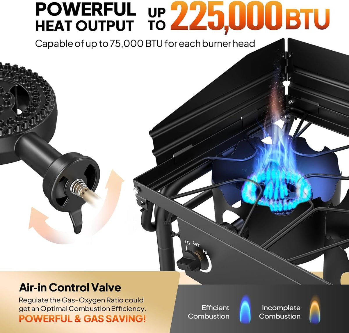 3-burner camp stove