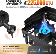 3-burner camp stove