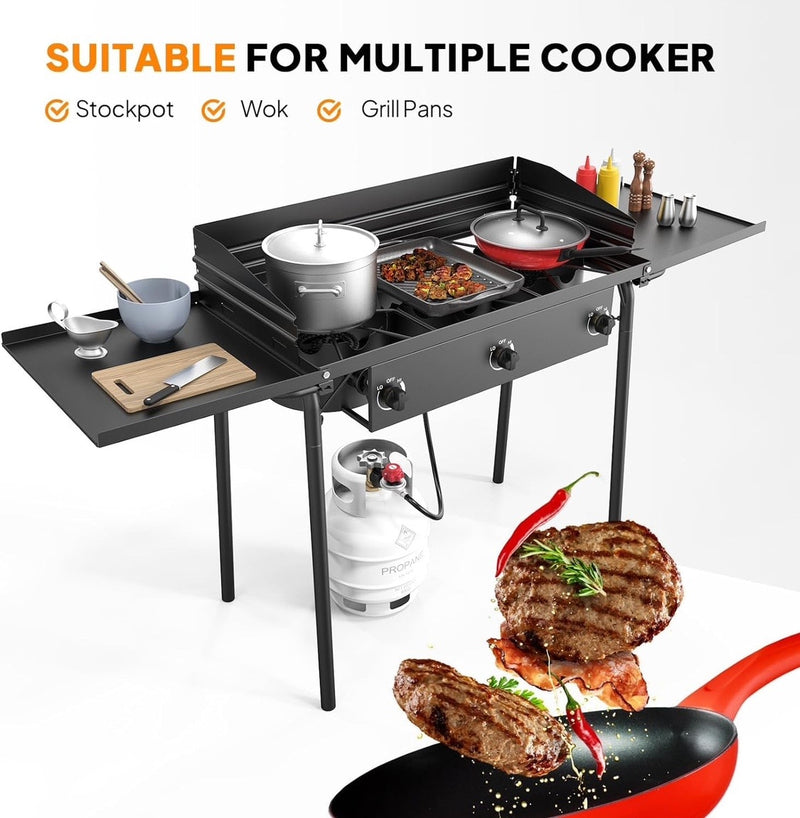 3-burner camp stove