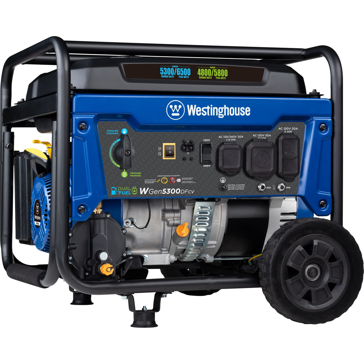 Dual fuel portable generator
