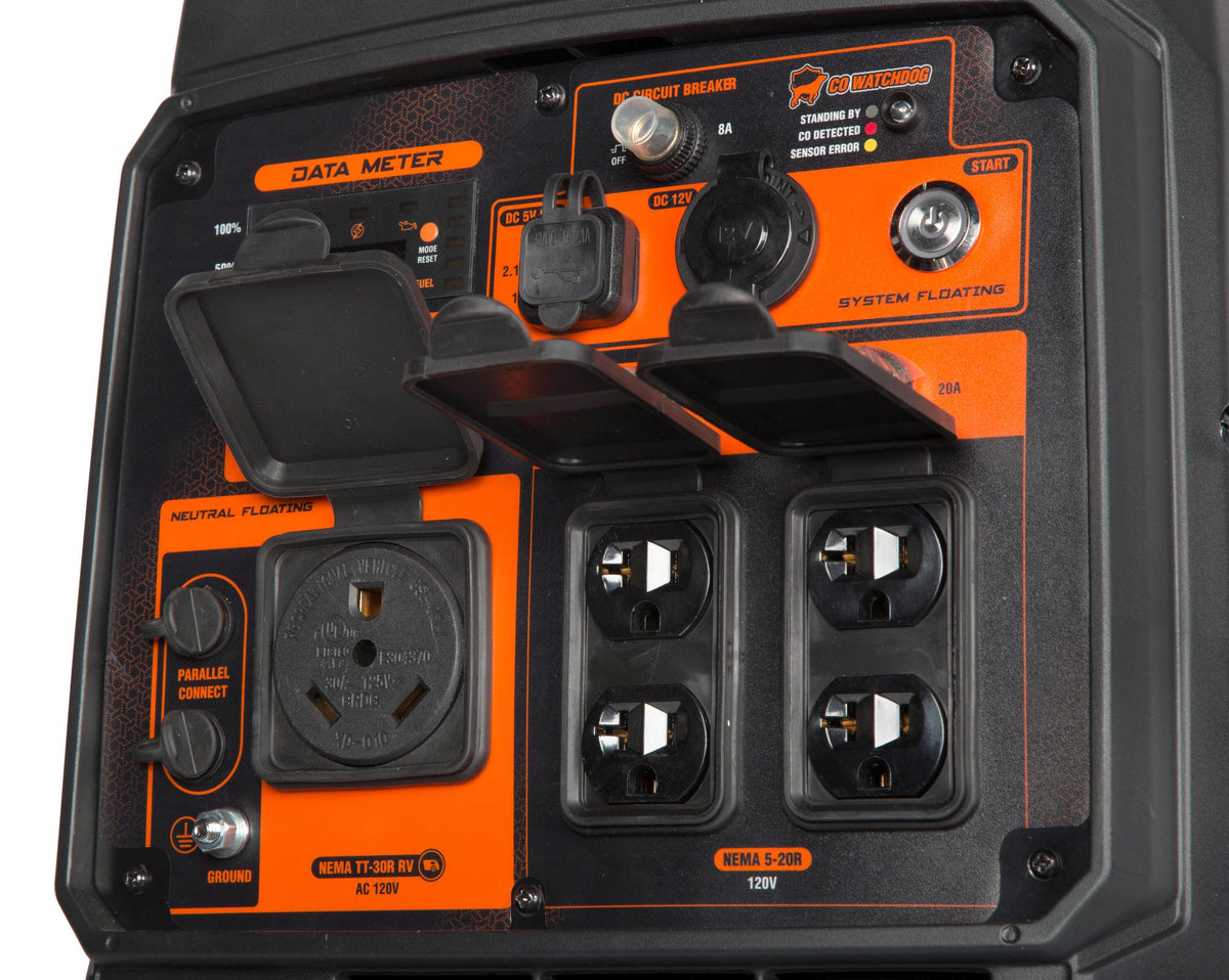 4800W dual fuel inverter generator