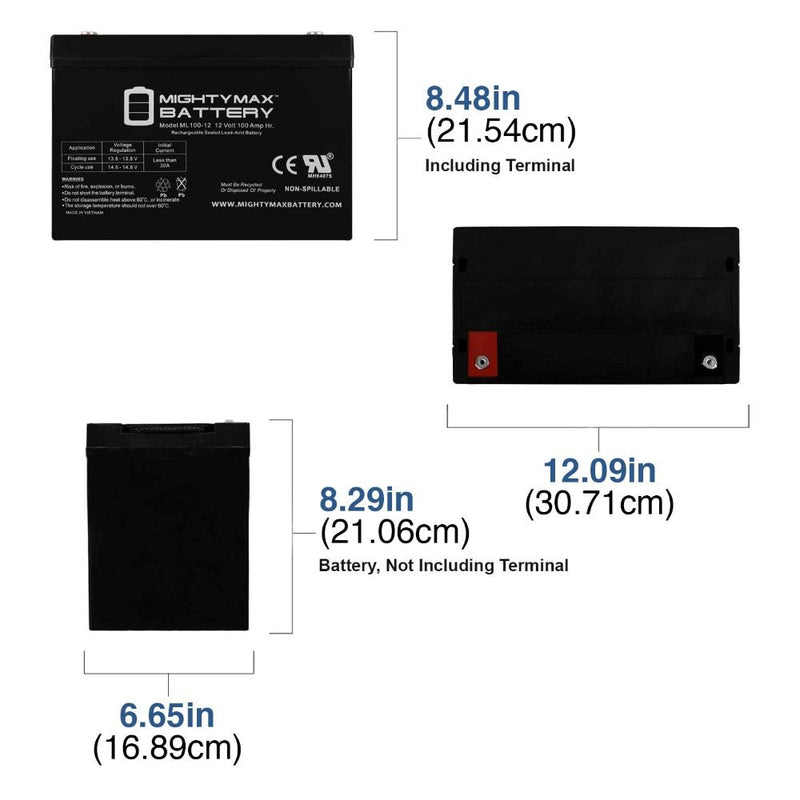 100Ah AGM deep cycle battery