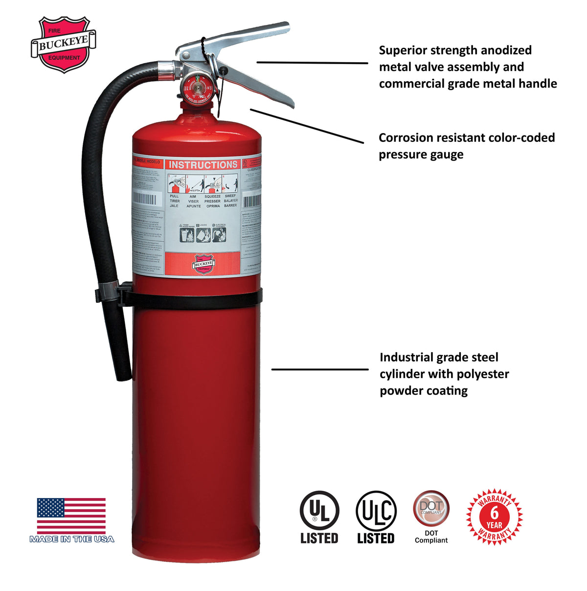Rechargeable fire extinguisher