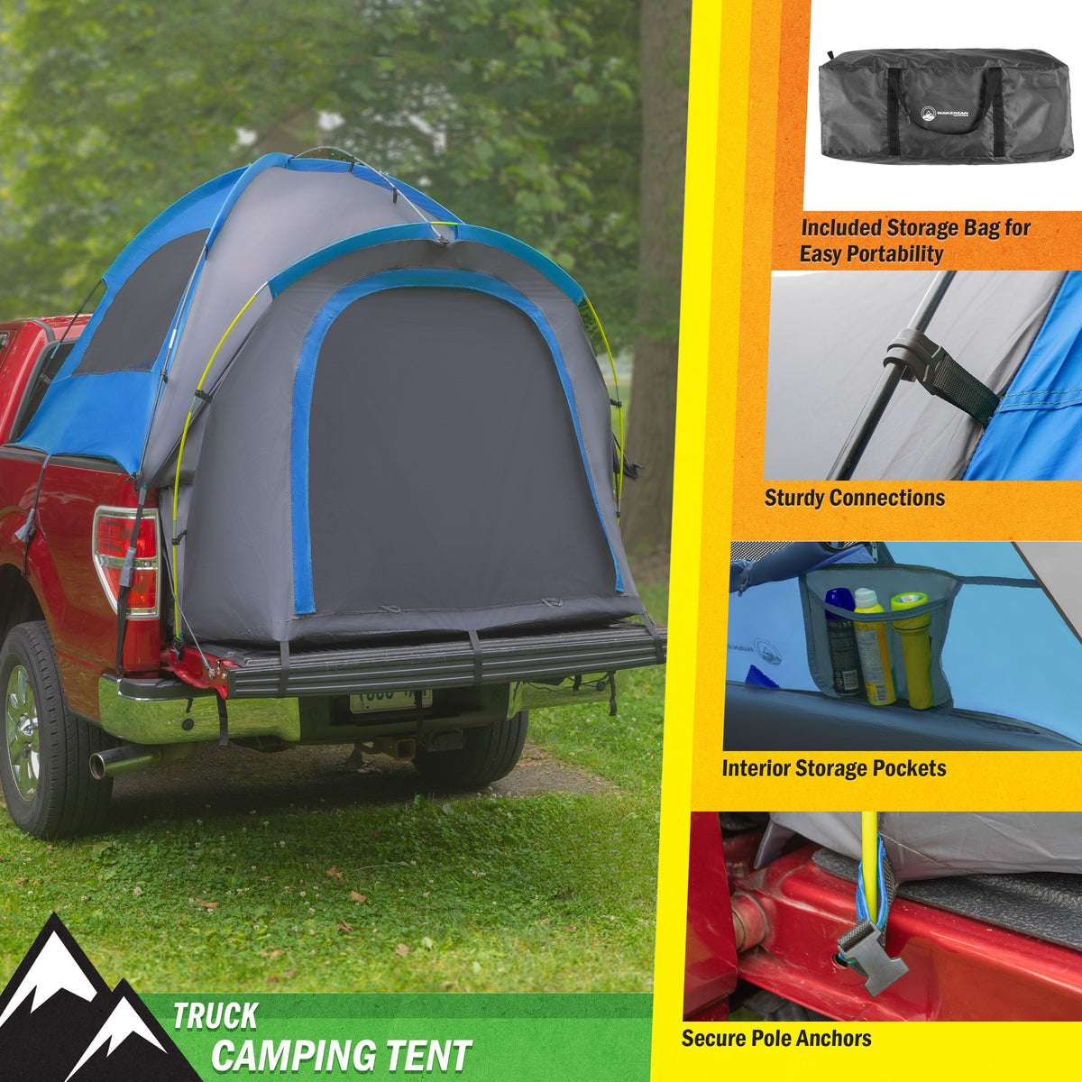 Truck bed tent