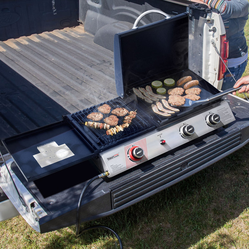 3-in-1 grill griddle combo