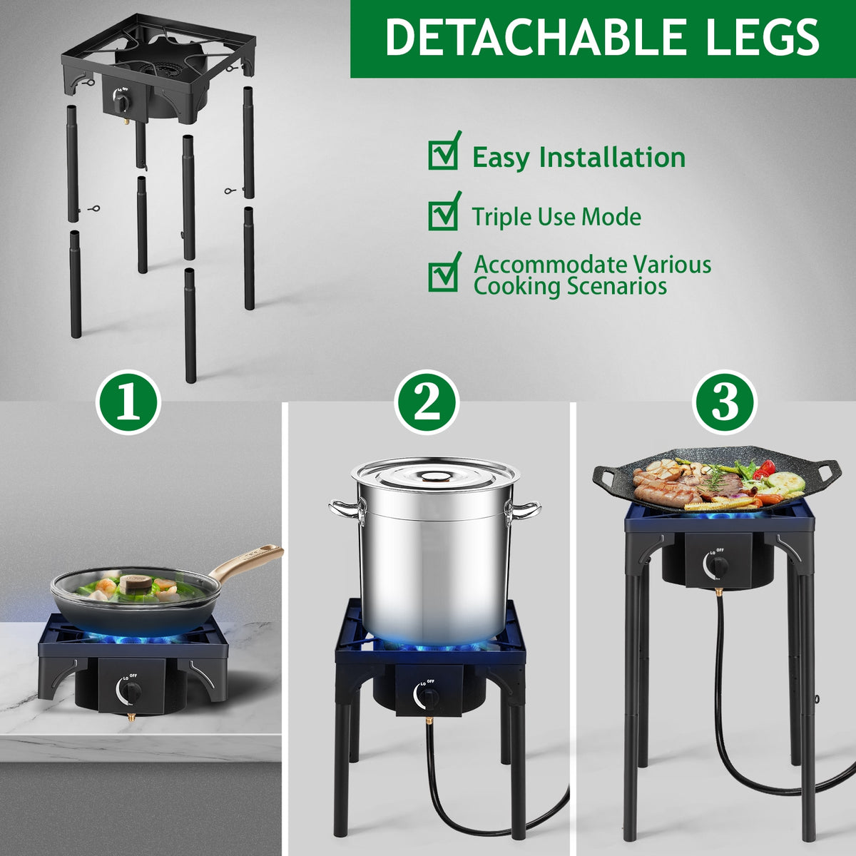Single-burner camp stove