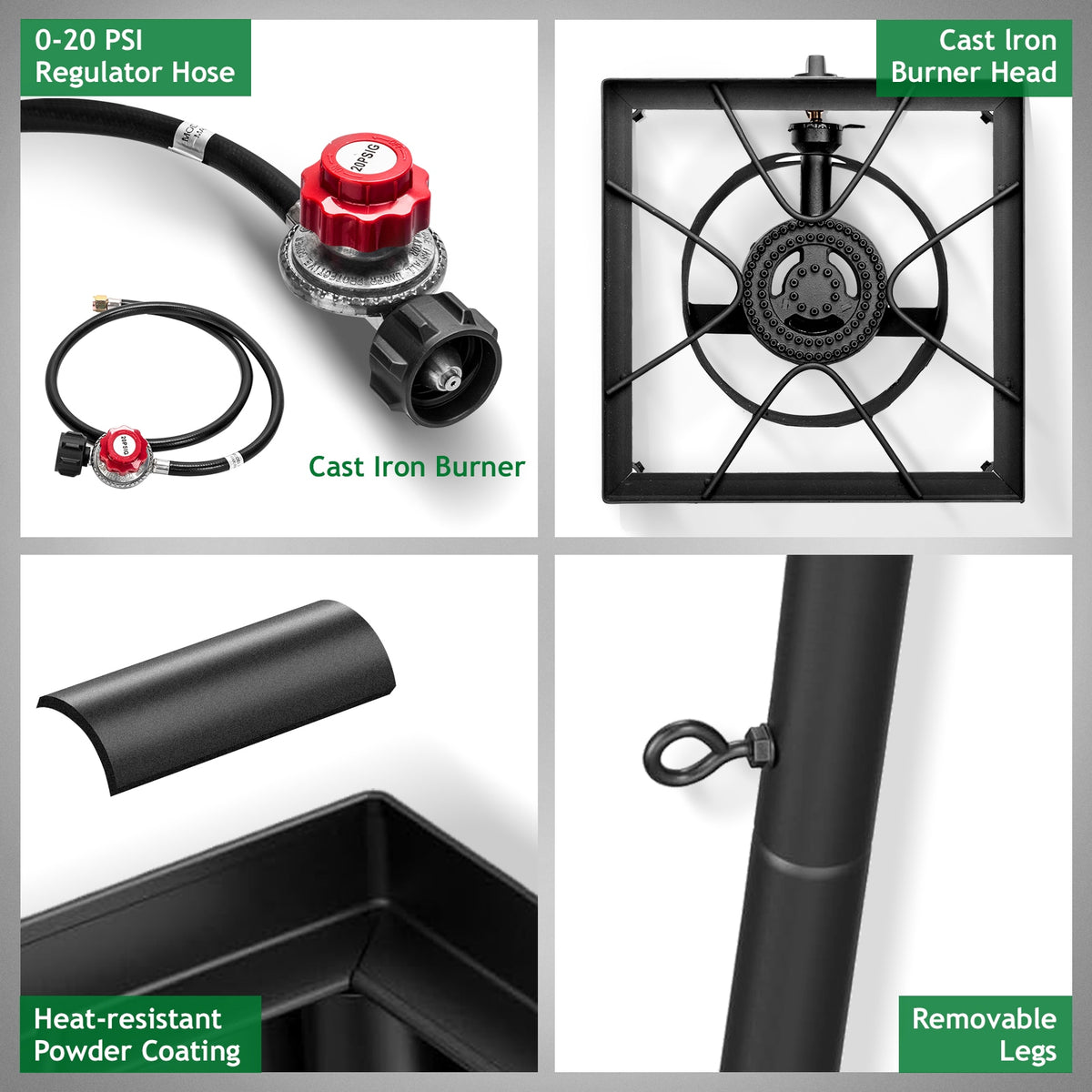 Single-burner camp stove
