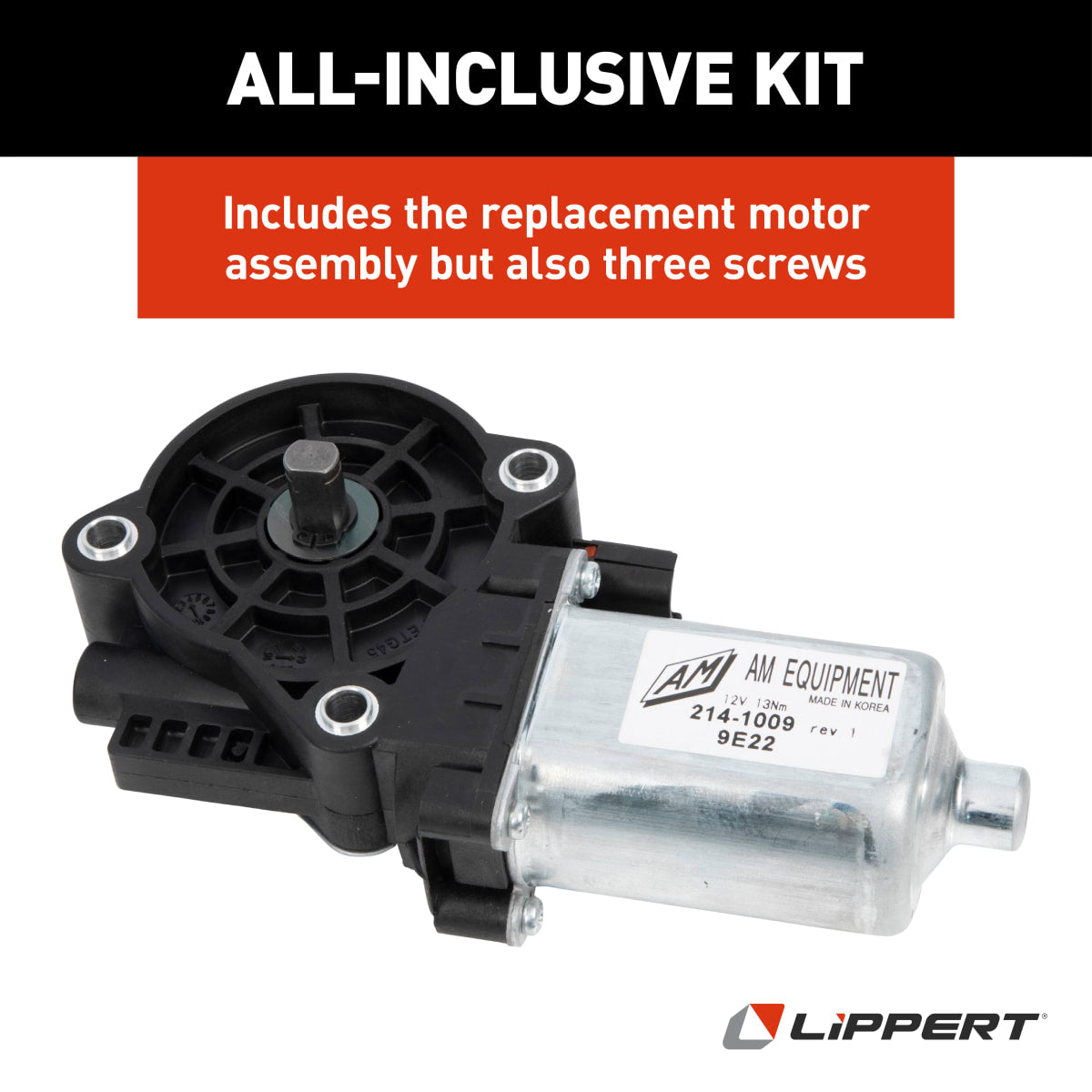 Kwikee Electric RV Step Replacement Motor Assembly with Screws, 14NM IMGL - view 5