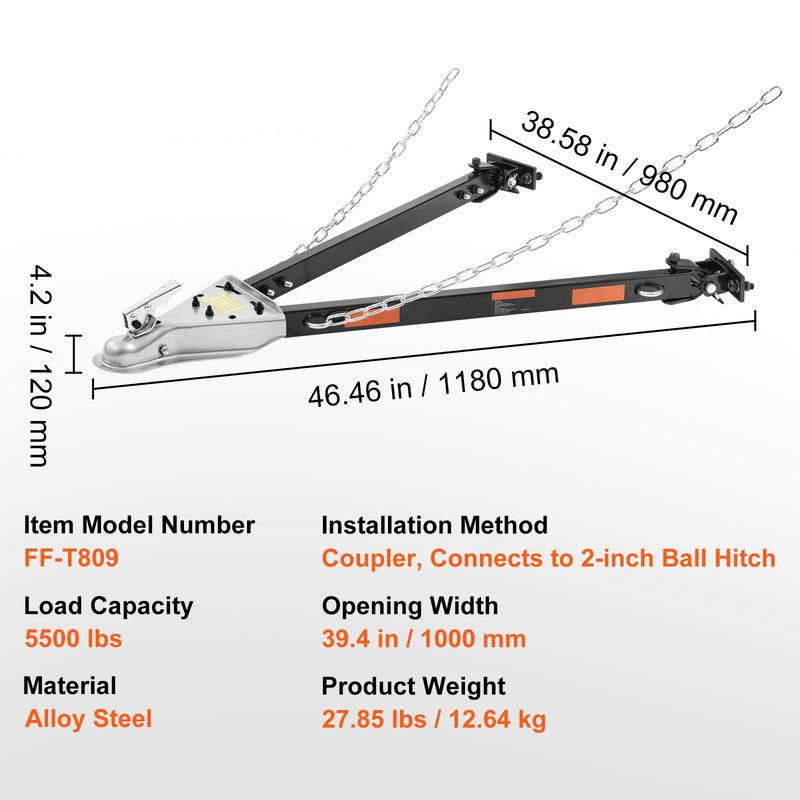 Bumper-mount tow bar