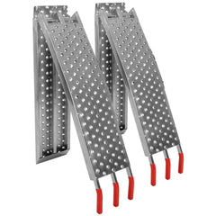 Arched folding loading ramps