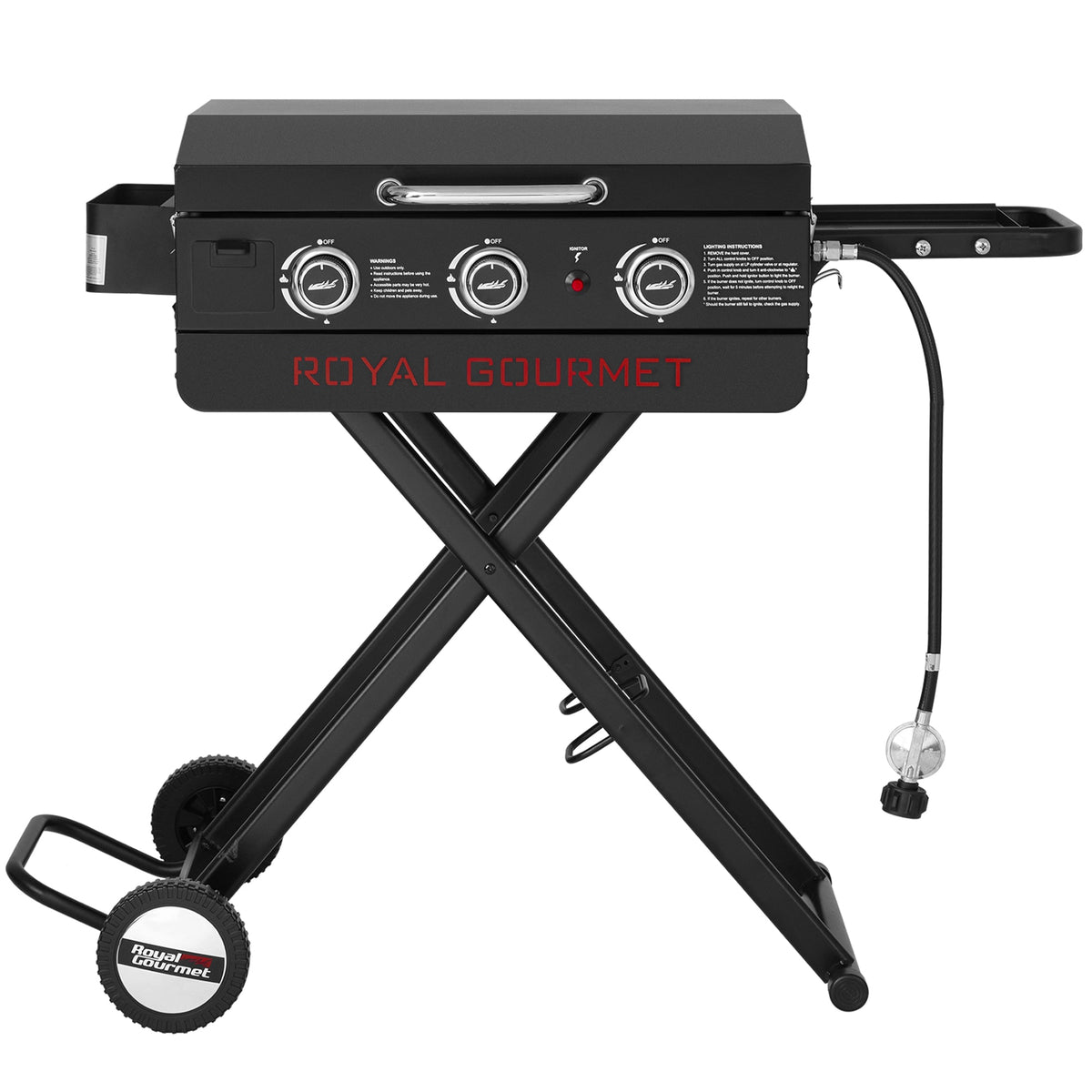 3-burner portable griddle