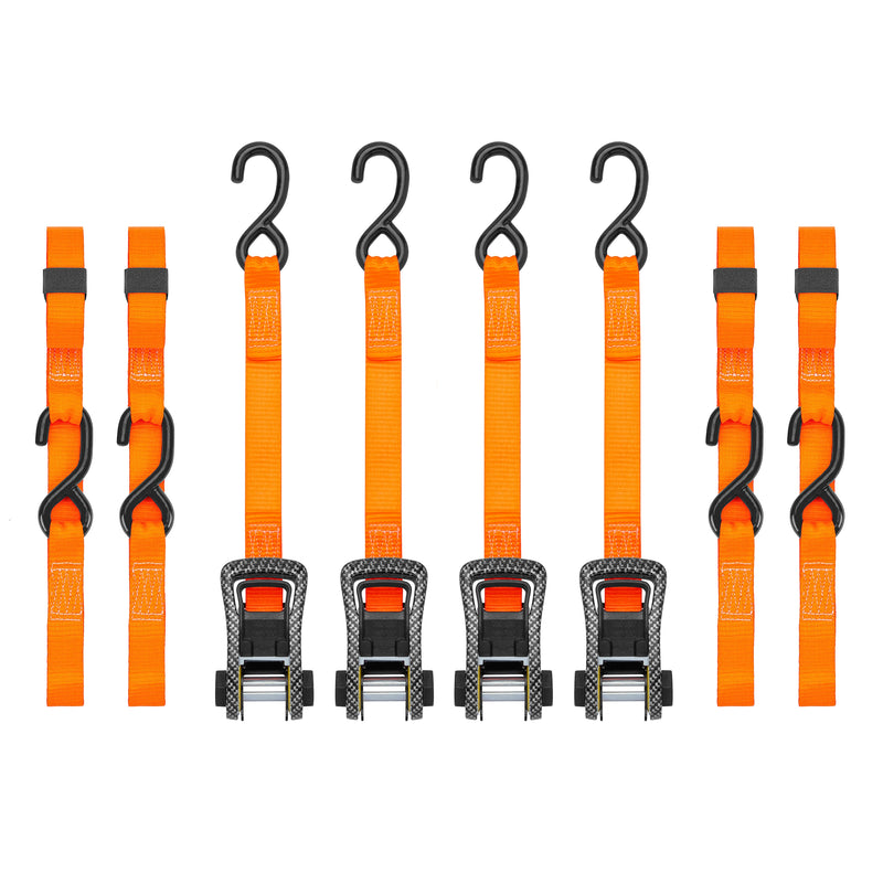 Ratchet straps with S-hooks