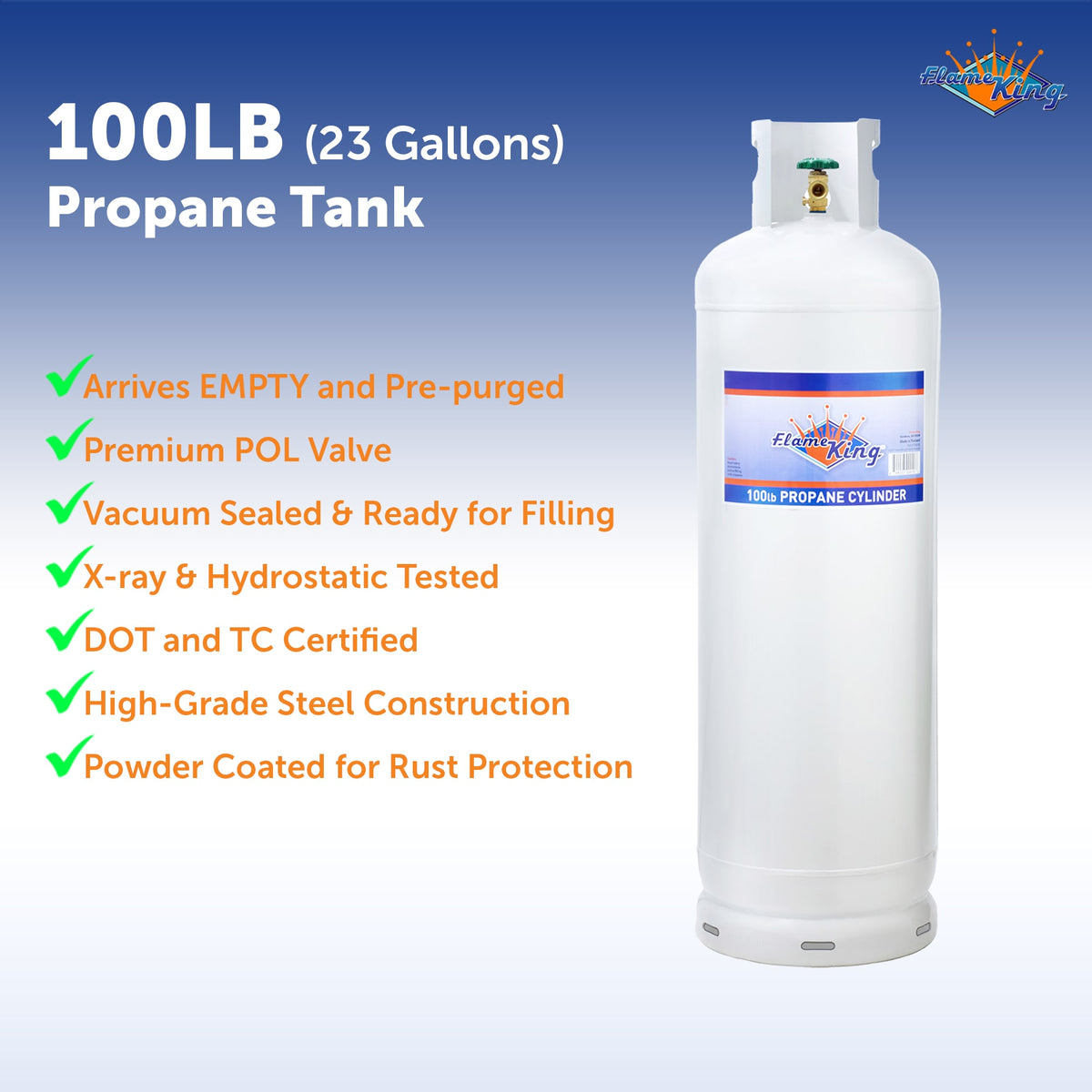 100 lb propane cylinder