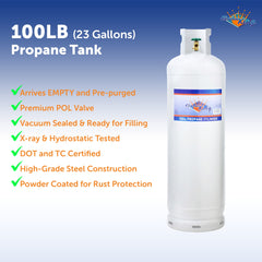 100 lb propane cylinder