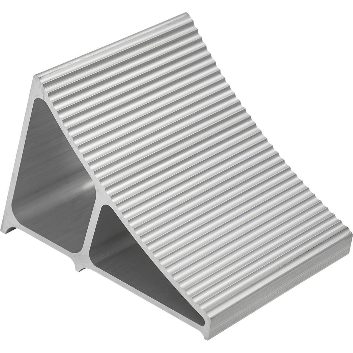 Small aluminum wheel chock