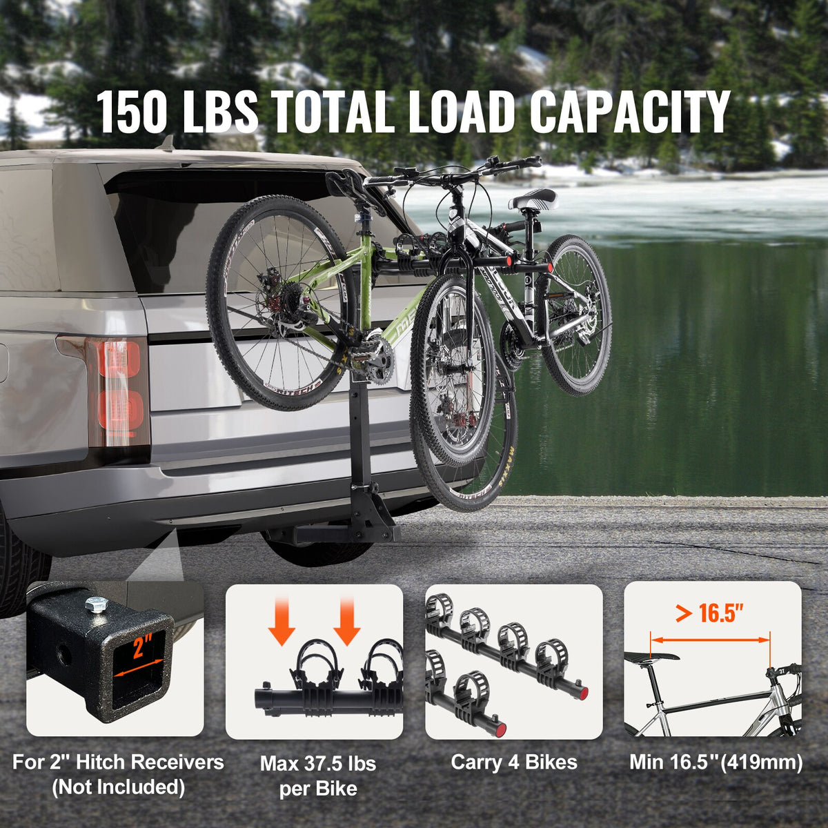 4-bike hitch rack