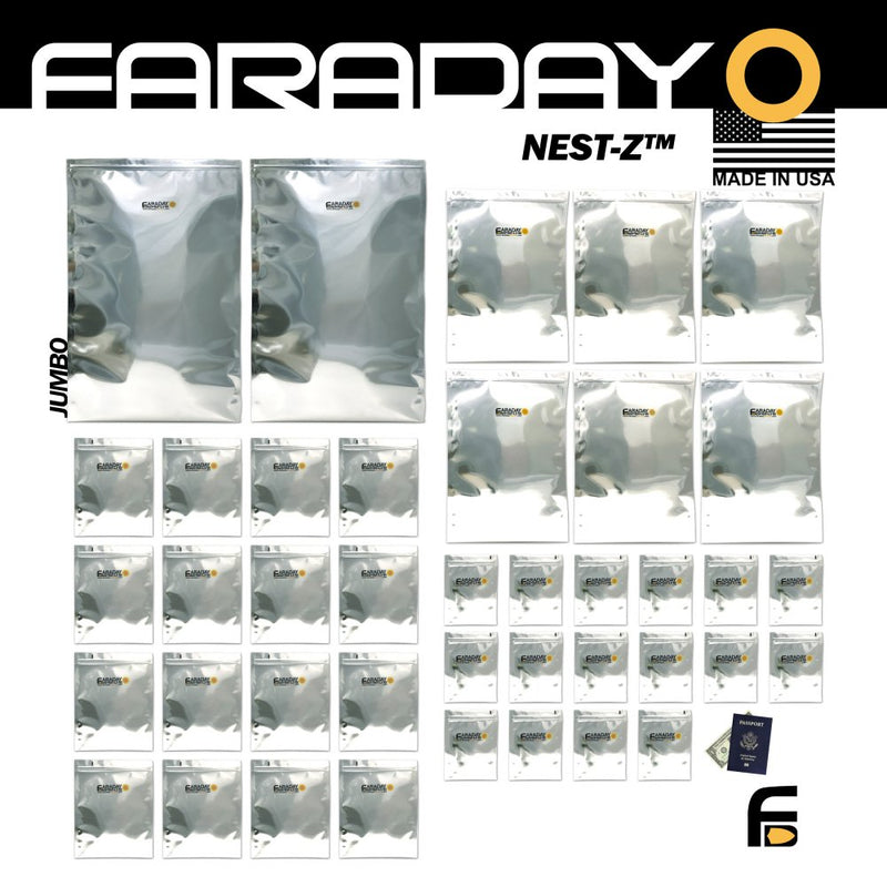 Faraday Defense NEST-Z Mega Kit, 40 EMP Bags in 4 Sizes - photo 2