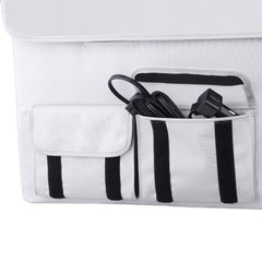 ICECO insulated protective cover on an APL35 portable fridge, gray