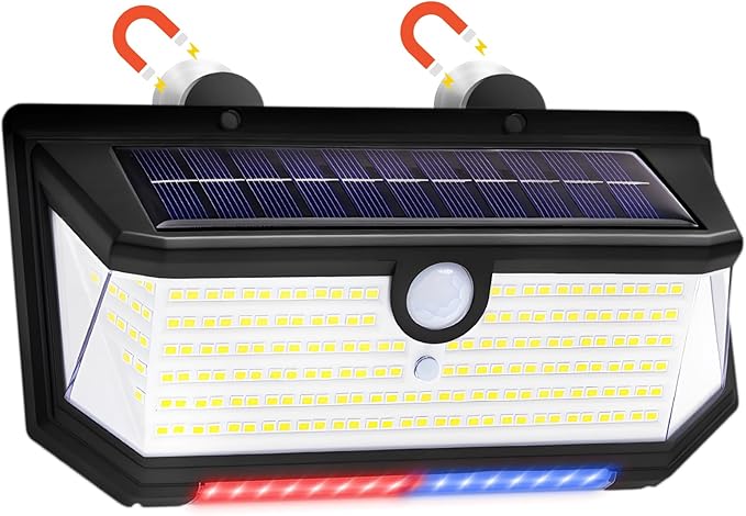 Solar RV Porch Light 218 LED 270° Motion Sensor Magnetic – RV Parts Giant