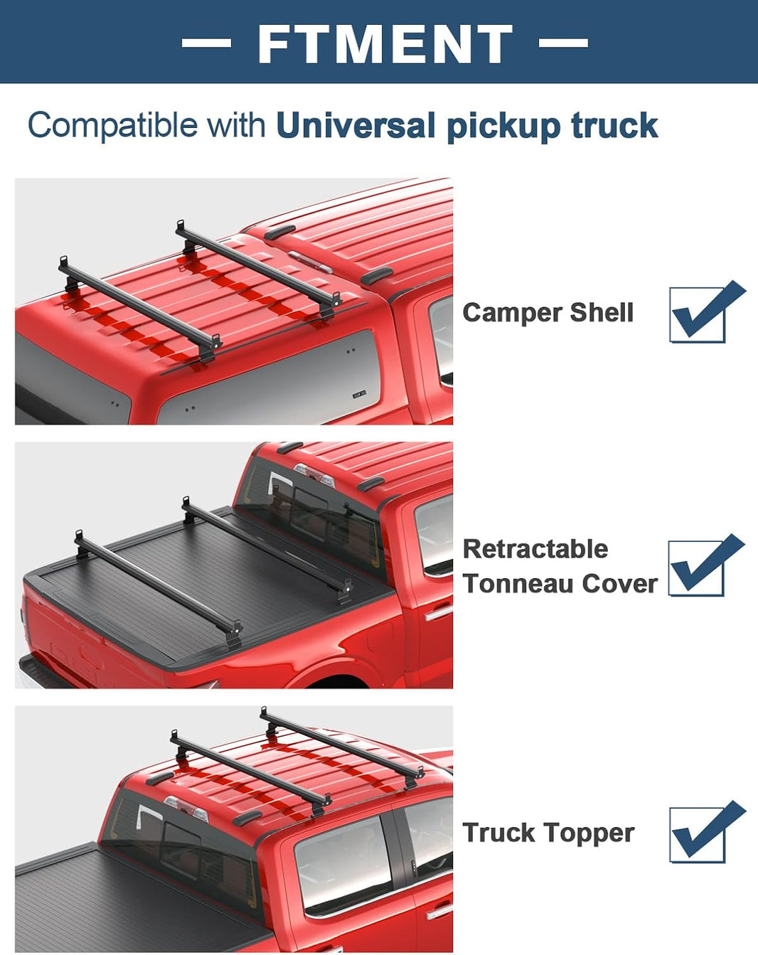 Universal roof ladder rack two bar aluminum - view 2