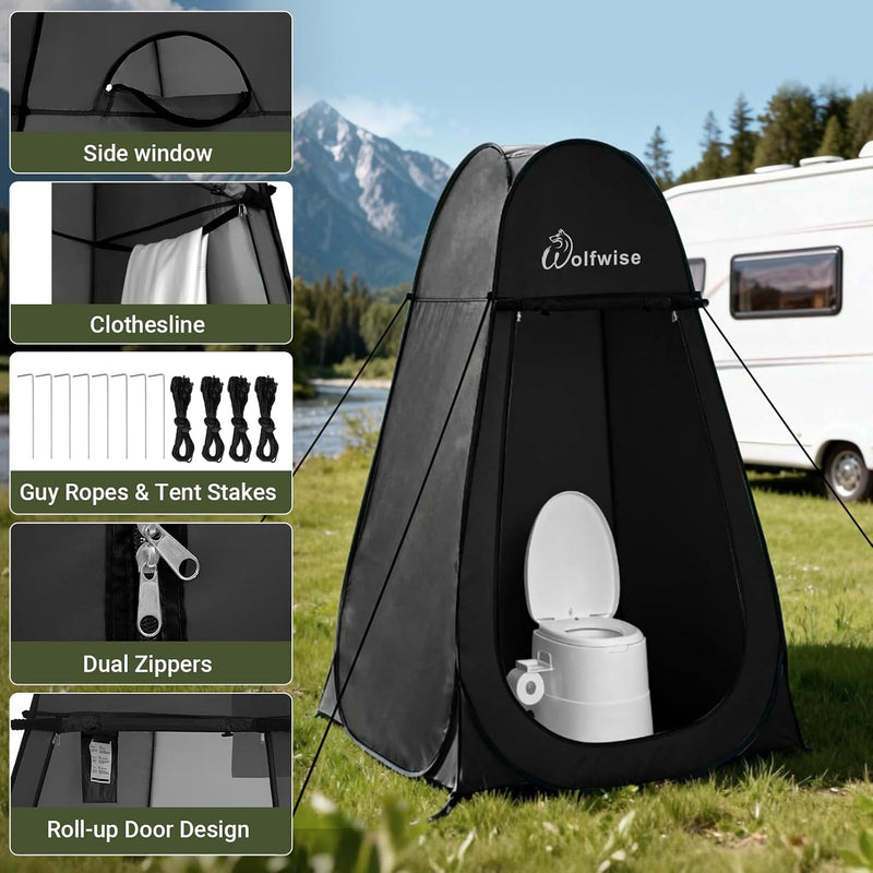 Pop-up privacy shower tent