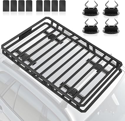 Roof rack cargo basket 60x36 inch 250 lb carbon steel - view 2