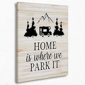 Home is where we park it canvas wall art - view 2