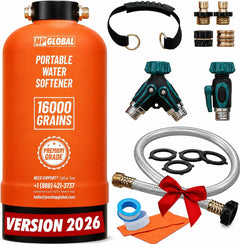 Portable RV water softener 16000 grain