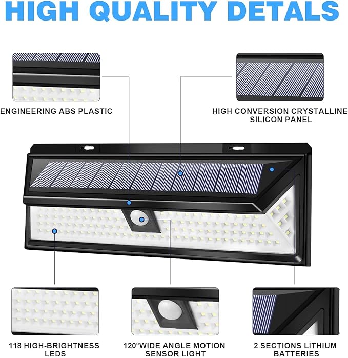 Solar RV Porch Light with Motion Sensor & Remote – RV Parts Giant